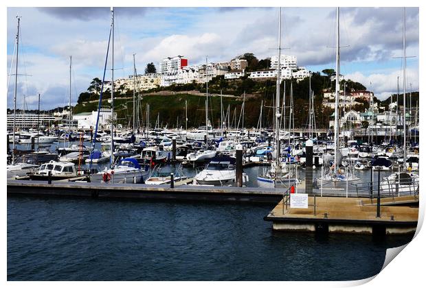 Sea of Masts in Torquay Print by Jeremy Hayden