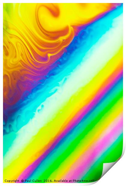 Abstract colours Print by Paul Cullen