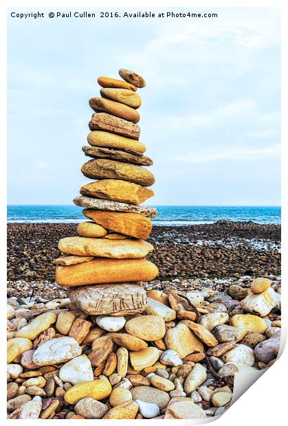 Stone Stack Print by Paul Cullen