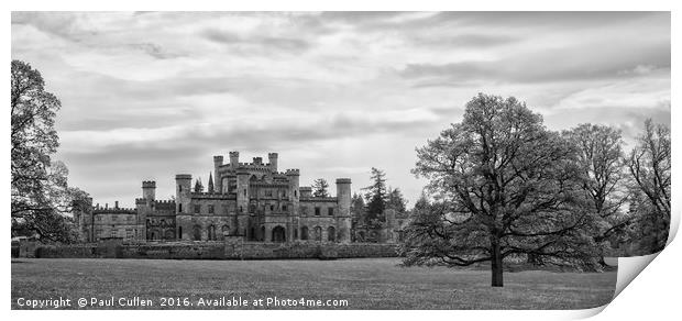 Lowther Castle Monochrome Print by Paul Cullen