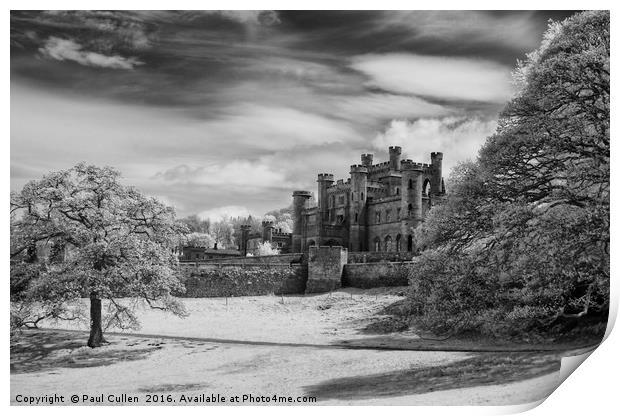 Lowther Castle Monochrome 6 Print by Paul Cullen