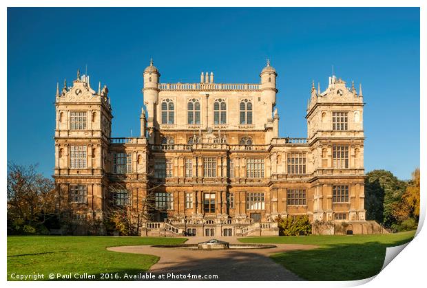 Wollaton Hall Print by Paul Cullen