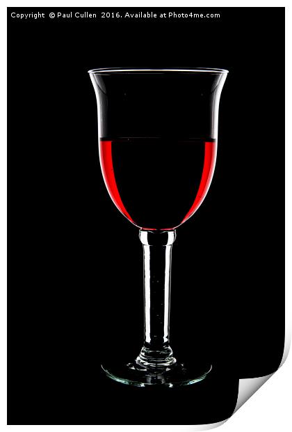 Wine glass Print by Paul Cullen