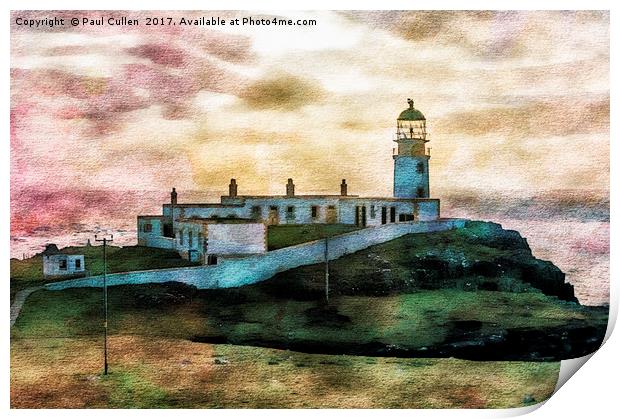 Neist Point lighthouse. Print by Paul Cullen