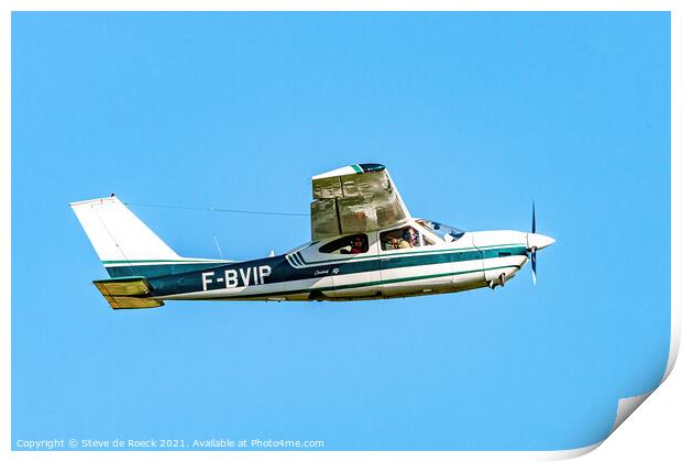 Cessna 177 Cardinal F-BVIP Print by Steve de Roeck