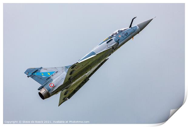 Dassault Mirage Fighter Jet Print by Steve de Roeck