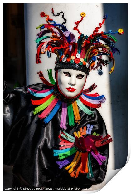 Carnival Costume Print by Steve de Roeck