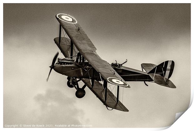 De Havilland DH9 Print by Steve de Roeck