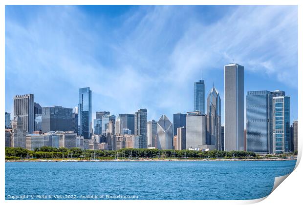 Chicago Skyline  Print by Melanie Viola
