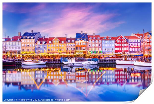 Captivating Copenhagen Waterfront Print by Melanie Viola