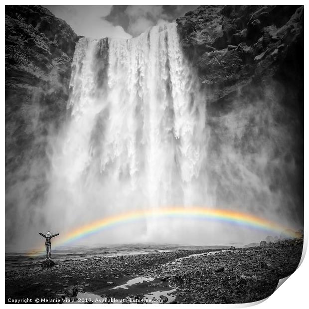 ICELAND Skogafoss Print by Melanie Viola