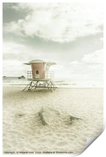 CALIFORNIA Imperial Beach | Vintage Print by Melanie Viola