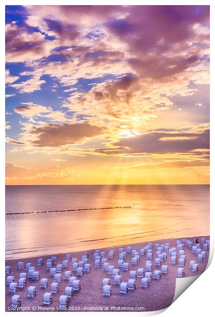 BALTIC SEA Sunrise  Print by Melanie Viola