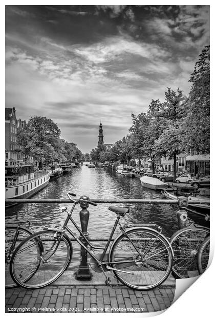 Typical Amsterdam | Monochrome Print by Melanie Viola
