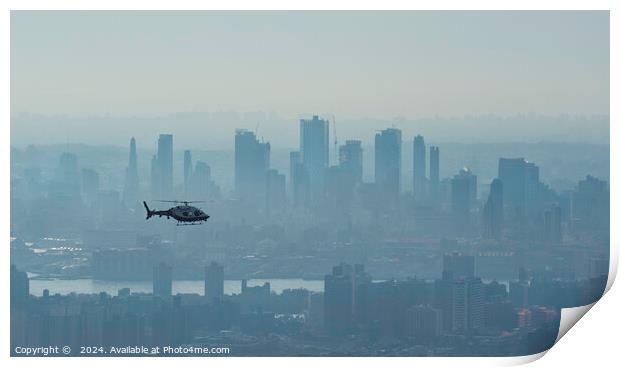 NYC skyline Print by Peter Towle