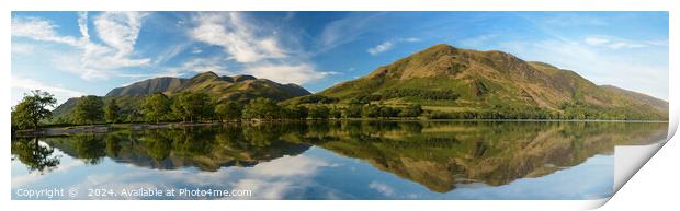 Lake Buttermere reflections. Print by Peter Towle