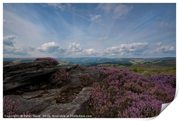 Surprise View,Hathersage Print by Peter Towle