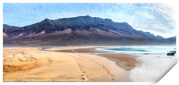 Cofete Beach, Fuerteventura Print by Aleksey Zaharinov