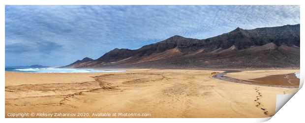 Cofete Beach, Fuerteventura Print by Aleksey Zaharinov