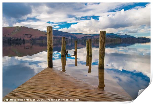 Derwent Water Print by Rob Mcewen