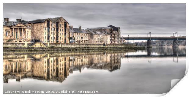 St Georges Quay,Lancaster UK Print by Rob Mcewen