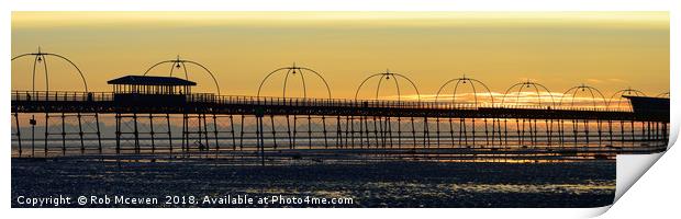 Southport Pier Print by Rob Mcewen