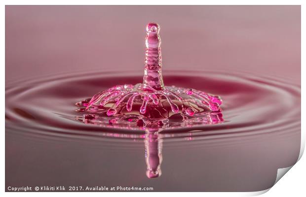 Water drops Print by Angela H