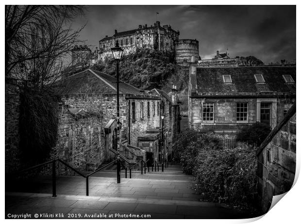 Edinburgh Castle Print by Angela H