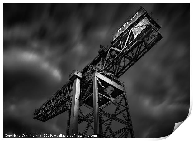 Clydeport Crane Print by Angela H