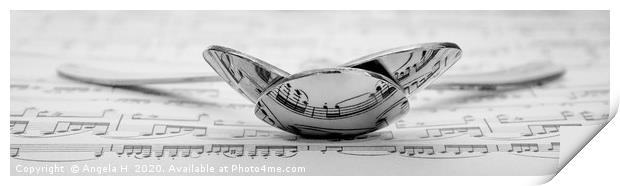 Musical Spoons Print by Angela H