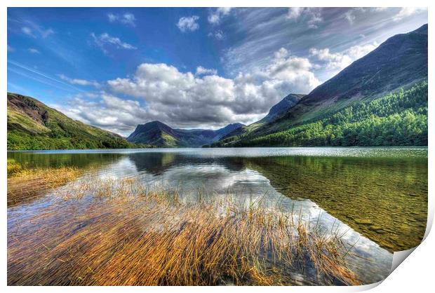 Buttermere Lake Print by Simon Wells