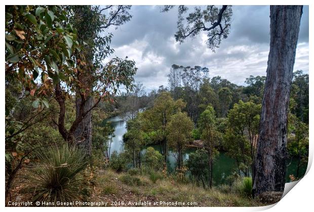 The Collie River Reflections Print by Hans Goepel Photographer