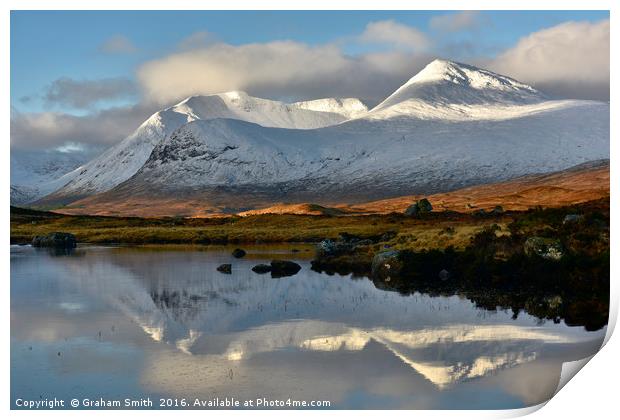 the Blackmount from Loch Ba                        Print by Graham Smith