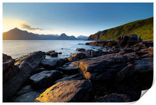 The Cuillins from Elgol Print by Michael Brookes