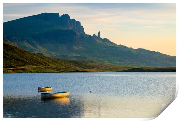 Loch Fada Isle Of Skye Print by Michael Brookes