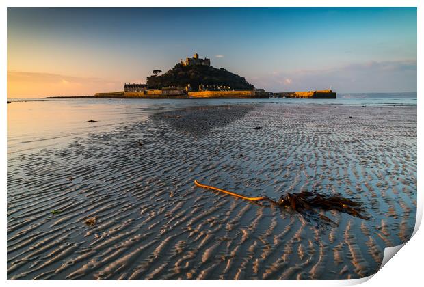 Amazing St Michael's Mount Print by Michael Brookes