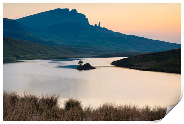 Dawn view of the Old Man Of Storr  Print by Michael Brookes