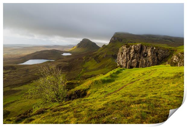 Quiraing (Meall na Suiramach)  Print by Michael Brookes