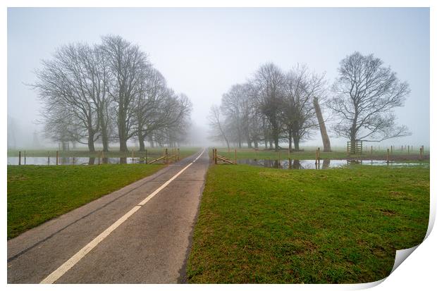 Into the fog Print by Michael Brookes