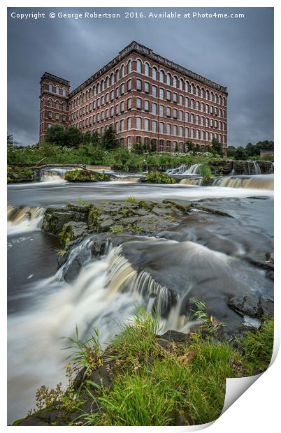 Anchor Mill in Paisley Print by George Robertson