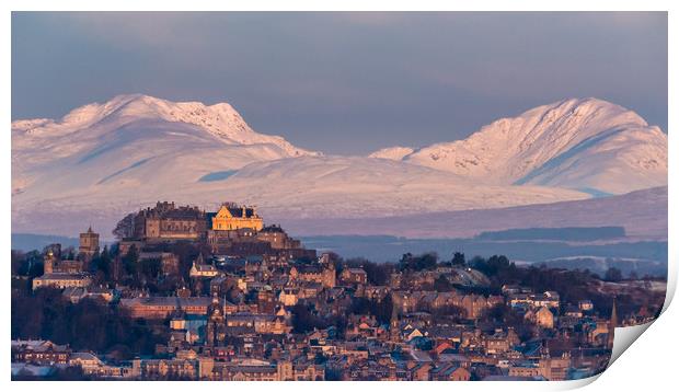 Stirling Castle after Sunrise Print by George Robertson