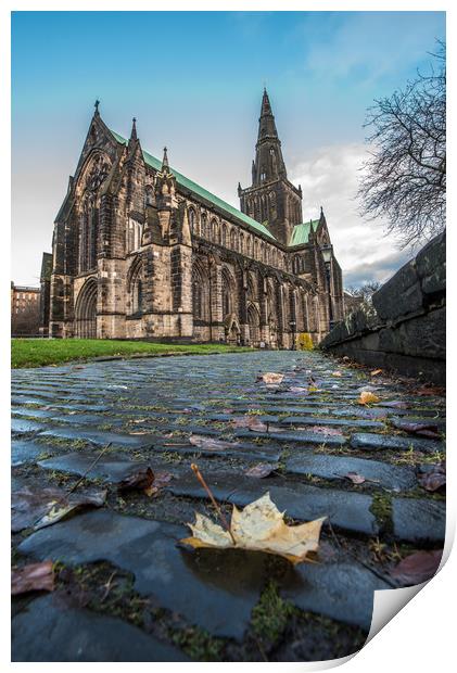 Glasgow Cathedral Cobbles Print by George Robertson