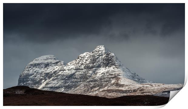 Suilven in Winter Print by George Robertson