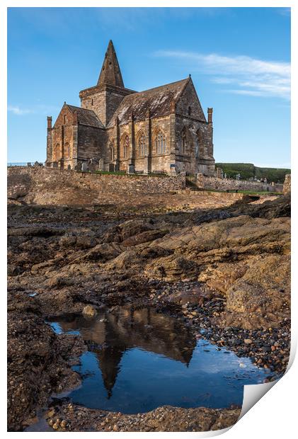 The Auld Kirk in St  Monans, Scotland Print by George Robertson