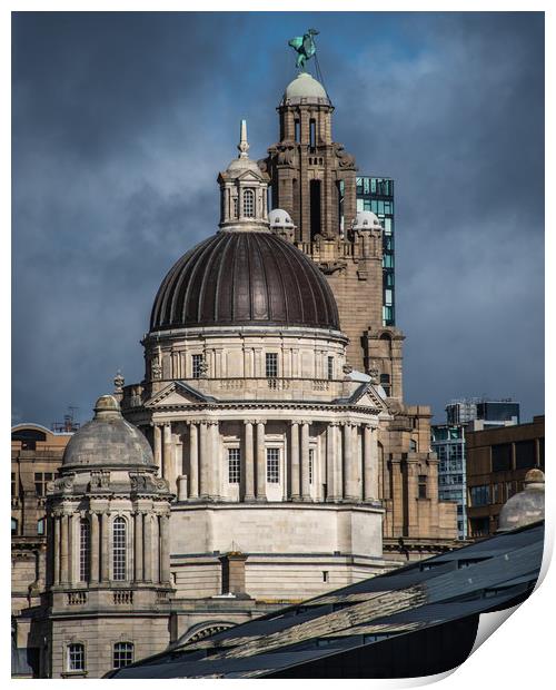Liverpool historical skyline  Print by George Robertson