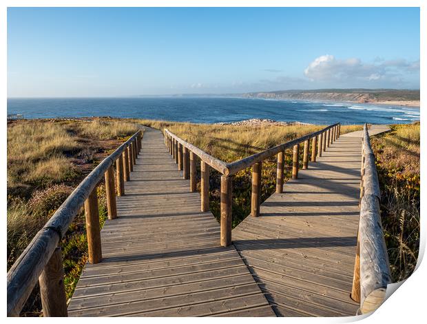 Evening light on the Boardwalk Print by George Robertson