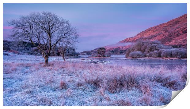 Frosty morning at Loch Awe Print by George Robertson