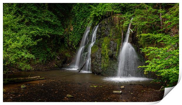 Top Falls at Fairy Glen Nature Reserve Print by George Robertson
