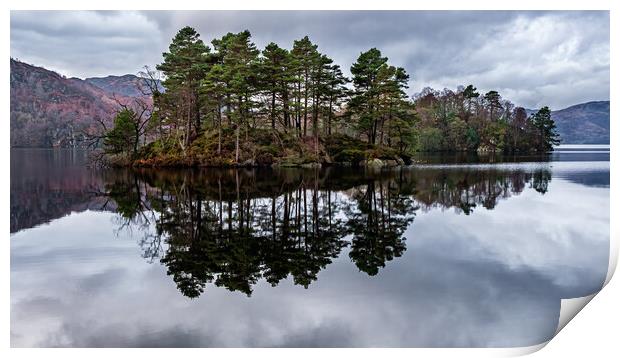 Reflections of Loch Katrine, Scotland Print by George Robertson