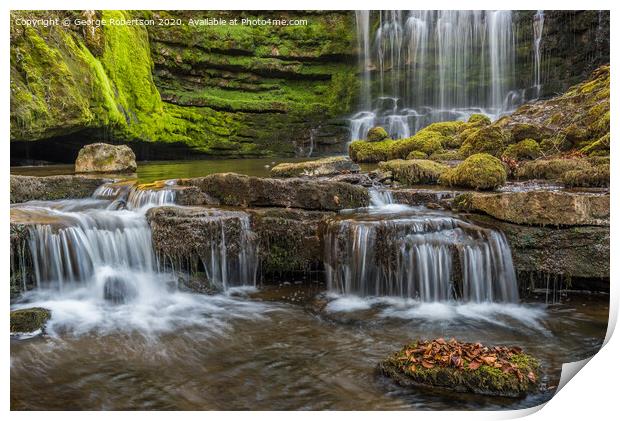 Scaleber Force, Yorkshire Print by George Robertson